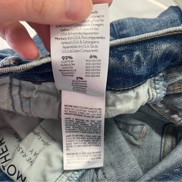 MOTHER x REVOLVE The Rascal Ankle Fray in Bonfire Lighting - Picture 12 of 14